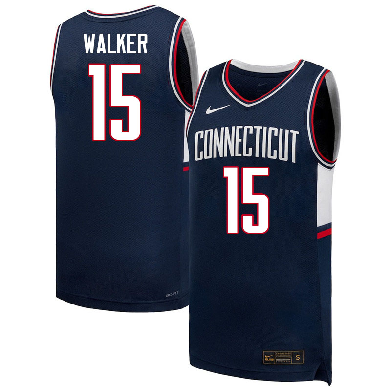 Uconn Huskies #15 Kemba Walker College Basketball Jerseys,Uniforms-Retro Navy